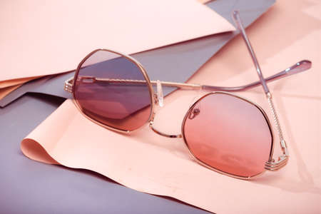 fashion sunglasses with uv protectionの写真素材