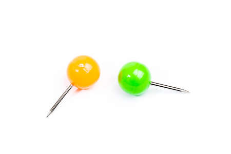 round colored pins  isolated