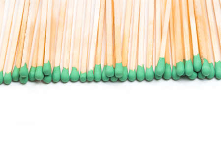 large fireplace matches isolated on white background - Imageの写真素材