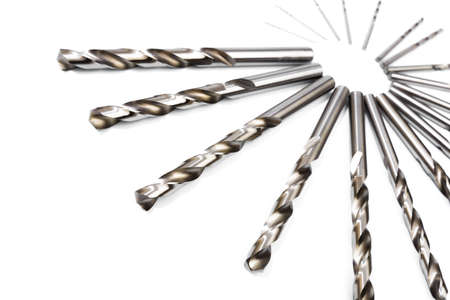 Professional cutting tools used for metalwork/woodwork. Isolated on white background.の写真素材