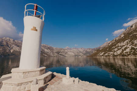 9 Nov 2018 Perast town in the Bay of Kotor, Montenegroの写真素材
