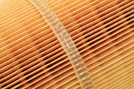 Oil , air , fuel filter for car on white background or isolated