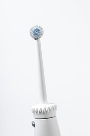 irrigator for oral care on a light backgroundの写真素材