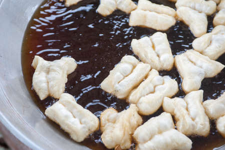 Deep-fried doughstick breakfast