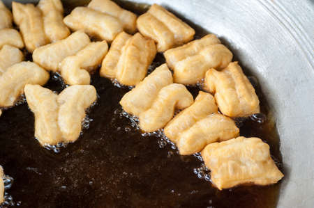 Deep-fried doughstick breakfastの写真素材