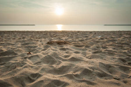 Sunrise and sea beachの写真素材