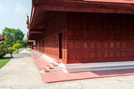 Mandalay palace at Mandalay city of Myanmar Burmaのeditorial素材