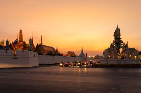 BANGKOK - THAILAND, DECEMBER 28 : Grand Palace Temple, Landmarks of Bangkok on 28 December 2015, Bangkok, Thailandのeditorial素材