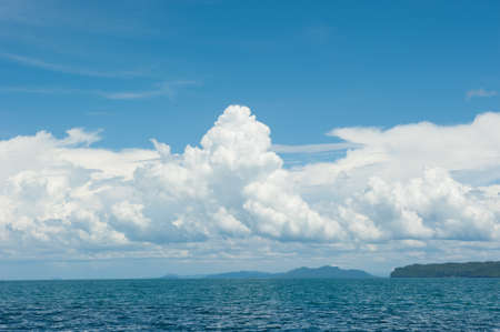 blue sky on the seaの写真素材