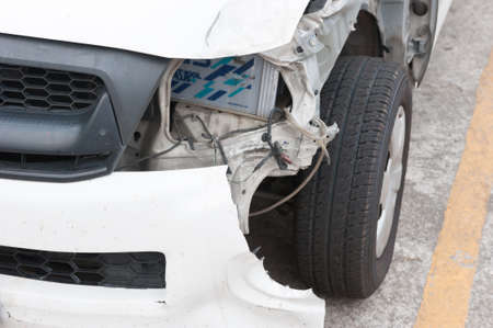 The image of crashed carsの写真素材