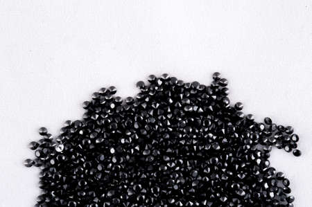 Luxury black jewelry gemsの写真素材