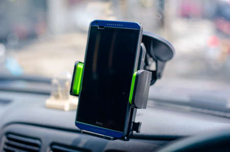 Car holder for mobile device,use for Navigate or GPS.の写真素材
