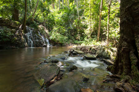 Beautiful waterfall  in chantaburi province asia southeast asia Thailand