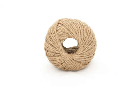 roll of rope isolated on white background