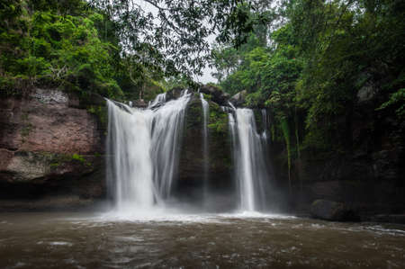 Haewsuwat waterfall at Khao Yai National Park, Thailand.