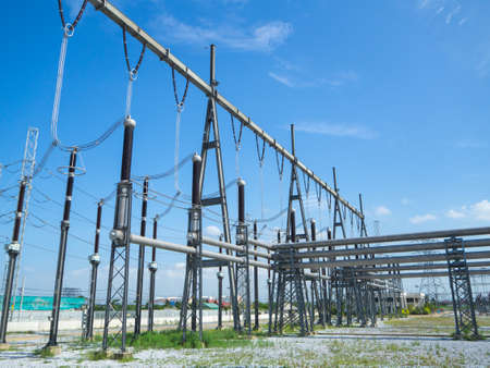 high voltage power plant and transformation station ,Thailand