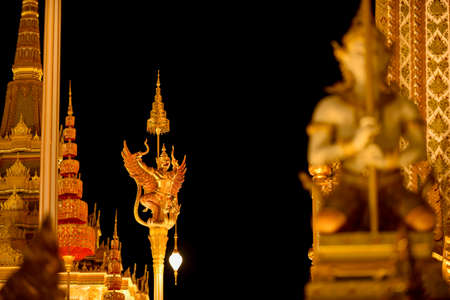 Bangkok, Thailand - October 20, 2017 The Royal Creation Cereony for His Majesty King Bhuibol Adulyadej at Sanam Luang prepared to be used as The royal funeral at October 26-29, 2017のeditorial素材