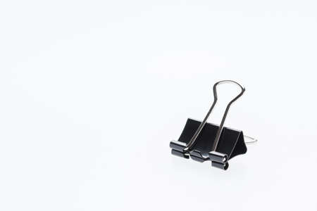 Binder clips for paper on a white background