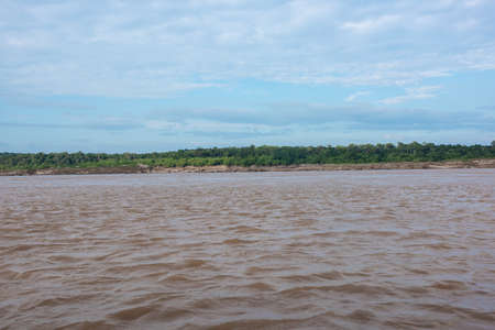 Natural scene at Mekong River, at Ubon Ratchathani, Thailand.