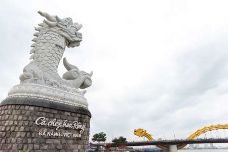 Dragon Bridge in Da Nang City ,Vietnamのeditorial素材