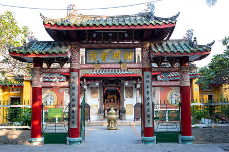 Old temple at Hoi An city,ancient town - highlight of any trip to Vietnam.の写真素材