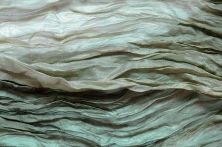 Green silk  as abstract background.
