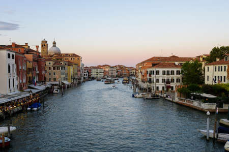 Popular tourist destination, Cityscape of Venice in Italy.の写真素材