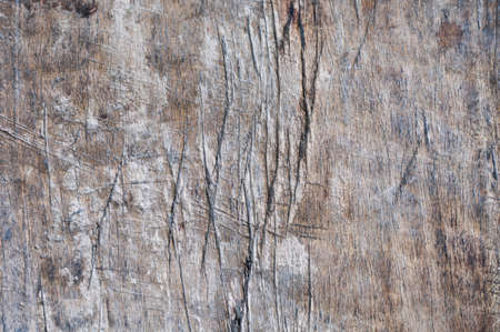 Weathered scratched gray, brown background of wood.の写真素材
