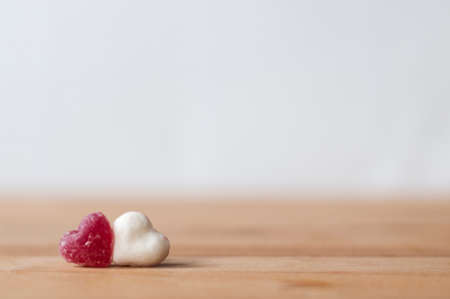 Sweet love heart, Valentines day background with copy space.の写真素材