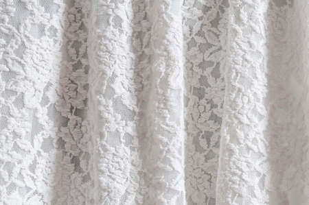 White lace as an abstract background with texture.の写真素材