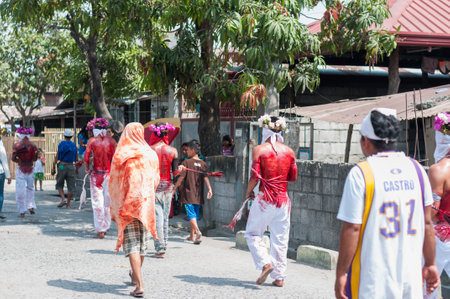 San Fernando , Luzon, Philippines, March 25, 2016 Easter procession in the city of San Fernando,...
