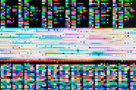 Abstract background, pixel patterns of a digital noise.の写真素材