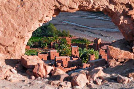 The Kasbahs of Ait Ben Haddou in the south of Morocco, Africa.の写真素材