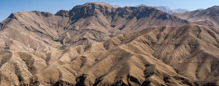 Mountain village in the Atlas Mountains in the south of Morocco, Africa.の写真素材