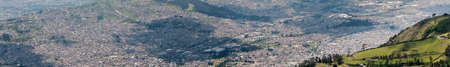 City view of Quito, the capital of Ecuador, South America.