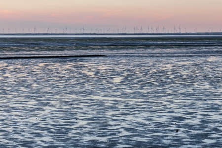 Wind farm on the North Sea coast of Germany.