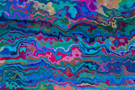 Abstract background of a digital pattern in neon colors.