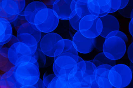 Defocus of blue lights.