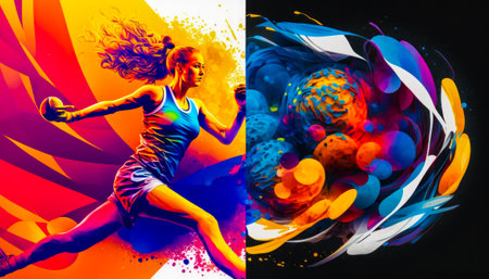 Digital art selected for the. Generative AI.の素材