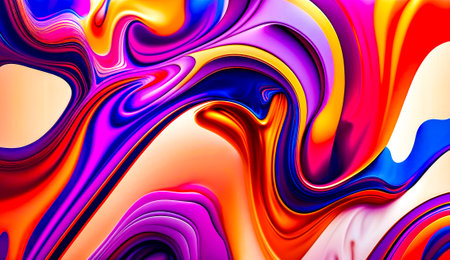 Close up of colorful abstract background. Generative AI.の素材