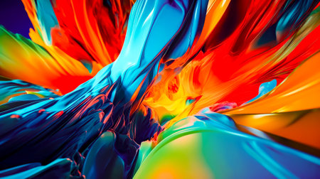 Close up view of multicolored apple iphone xr wallpaper. Generative AI.の素材