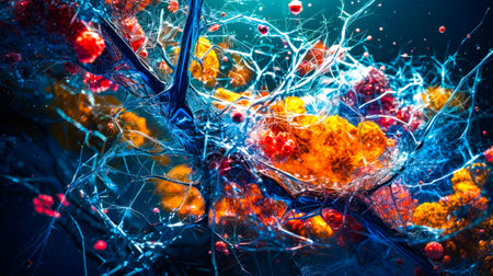 Close up of bunch of oranges on glass table top. Generative AI.の素材