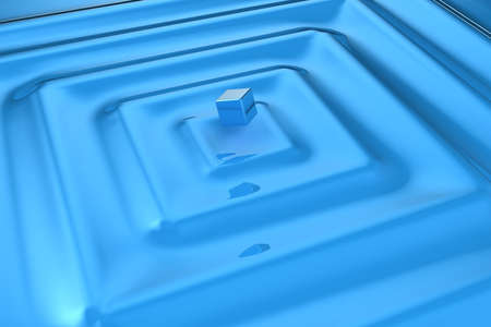 Square waves from a falling square in themの写真素材