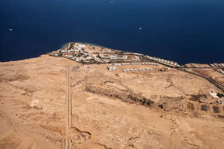 Photo of resort town with hotels and hot climateの写真素材