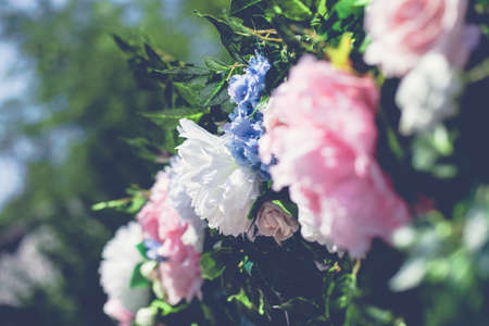 Beautiful scenery for wedding ceremony on the natureの写真素材