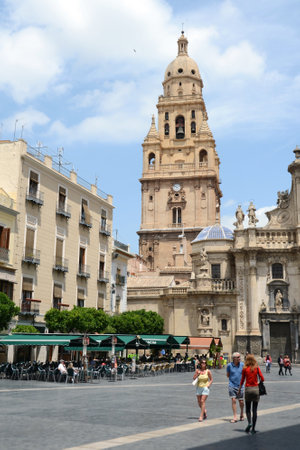 Murcia, View of the Cathedralのeditorial素材