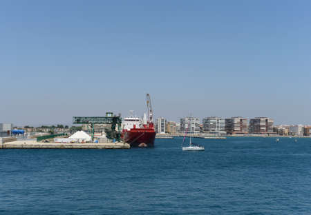 In the harbor  in Torreviejaの写真素材