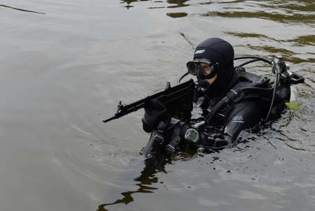 Training fighters in Moscowの写真素材