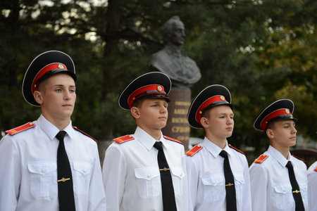 Cadets Novocherkassk Suvorov military schoolのeditorial素材