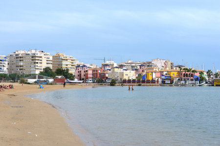 The beach area of ??the city in Torrevieja.のeditorial素材